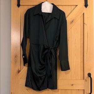 Gianni Bini Dark Green Wrap Dress